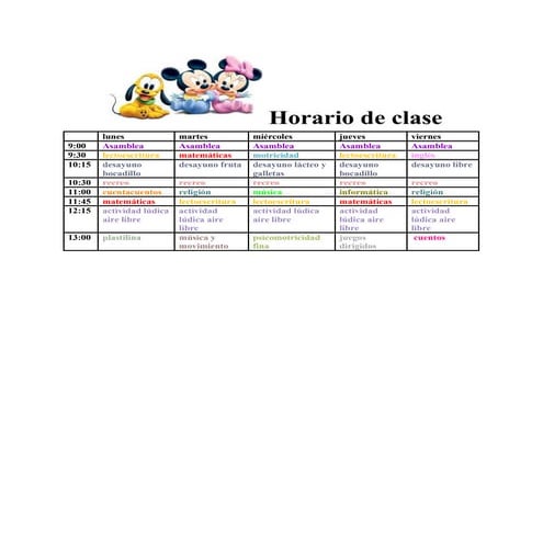 Horario