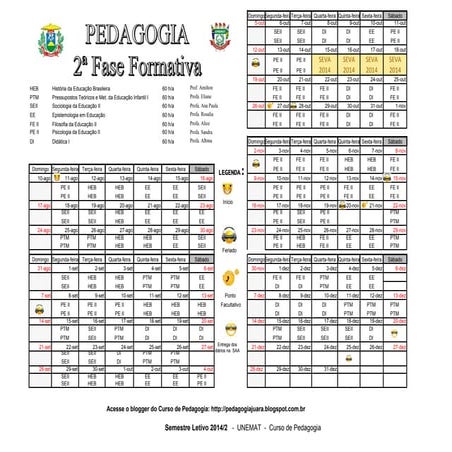 Horario   2ª fase formativa