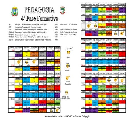 Horario   4ª fase formativa