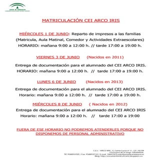 Horario de atención al publico matr...