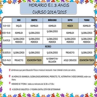 Horario grupo