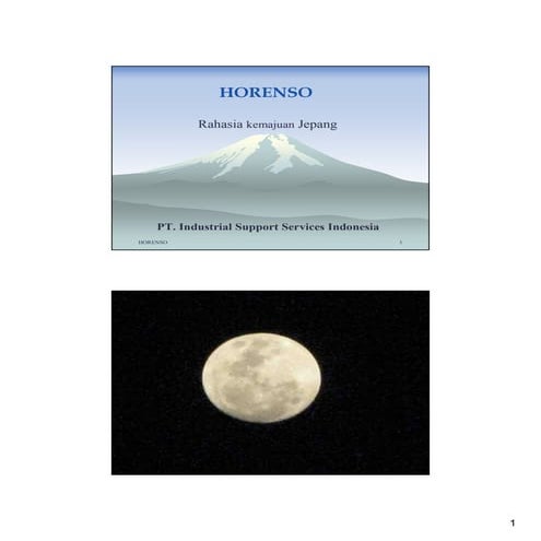 Horenso issi | PDF