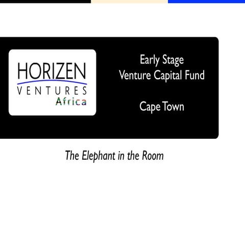Horizen Ventures Africa - $10MM early stage fund