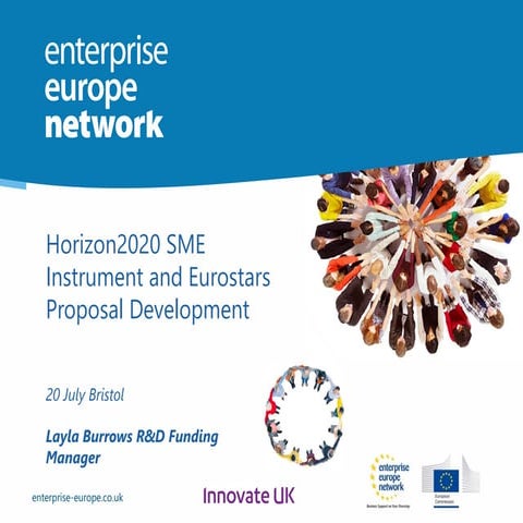 Horizon 2020 SME Instrument and Eurostars Proposal Development