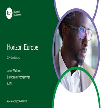 Horizon Europe Clean Transport Webinar - Cluster 5 Destination 5 | Slides