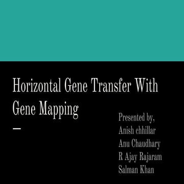 Horizontal gene transfer with gene mapping