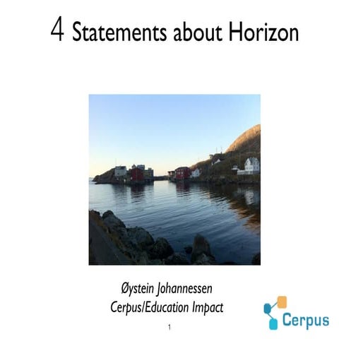 Horizon talk oystein_johannessen-1