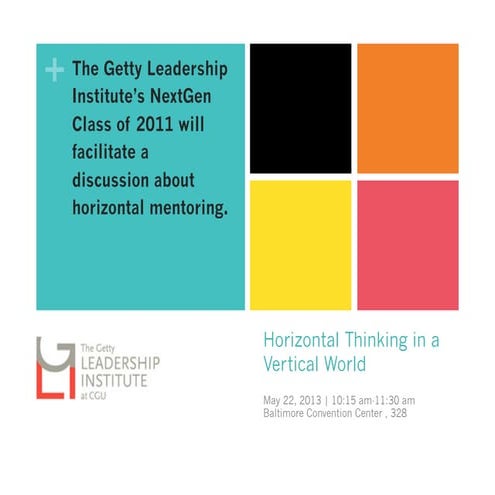 Horizontal Thinking in a Vertical World