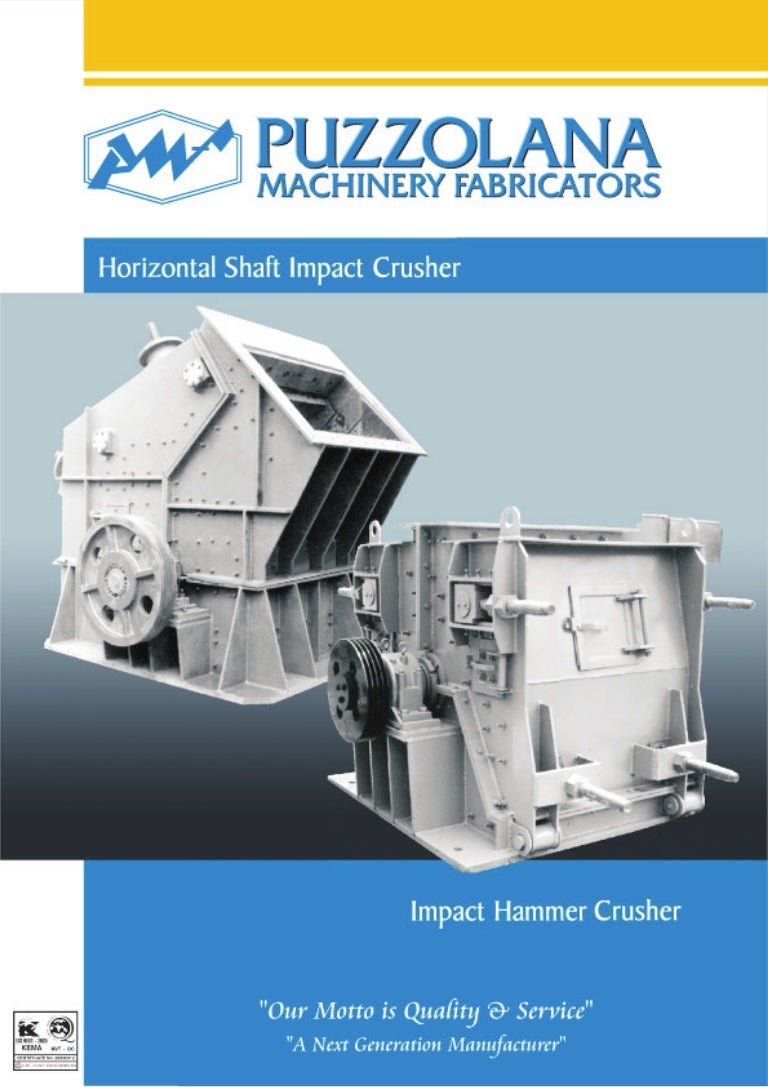Horizontal shaft impactor crusher and hammer crusher
