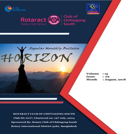 Monthly Bulletin (Horizon) of Rotaract club of Chittagong South (Rotary Year:...
