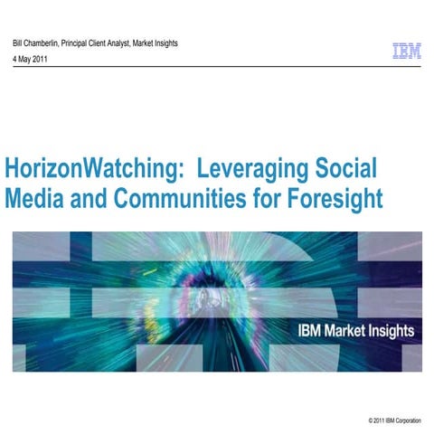 HorizonWatching: Leveraging Social Media and Communities for Foresight