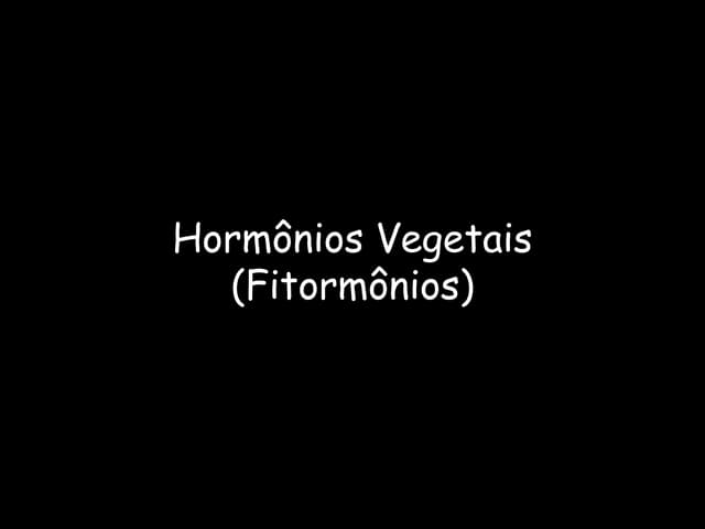 Hormônios vegetais (1)