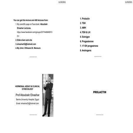 Hormonal assay in clinical gyn