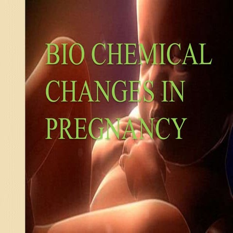 Hormonal changes in pregnancy
