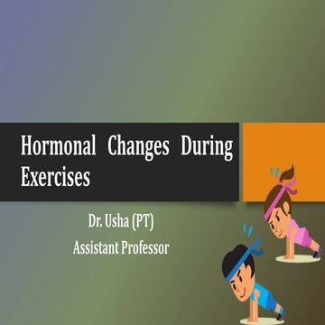 Hormonal changes during ex.