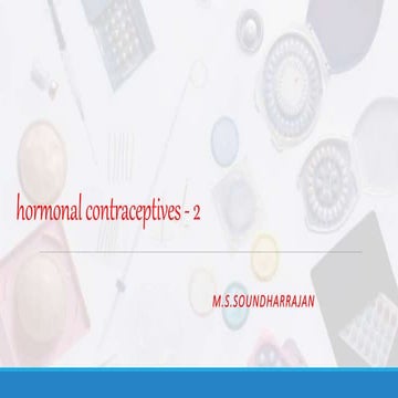 Hormonal contraception 2