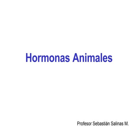 Hormonas Animales