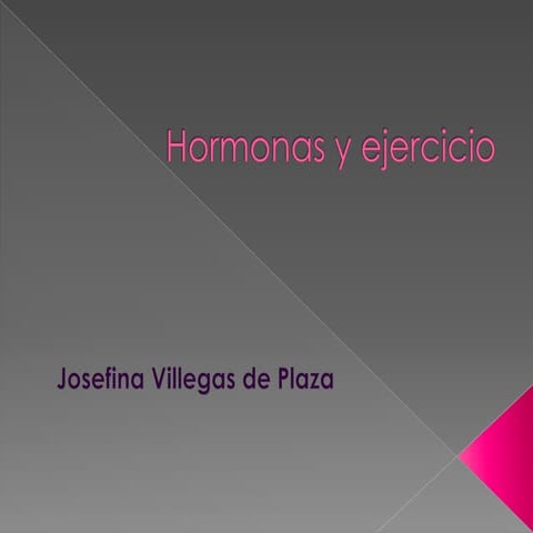 Hormonas y ejercicio
