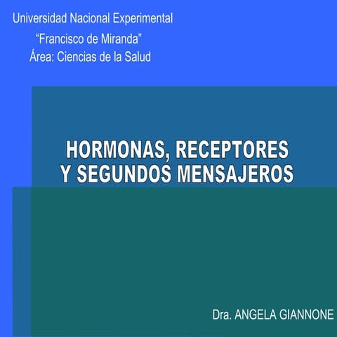 Hormonas y receptores clase