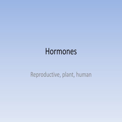 Hormones Revision 