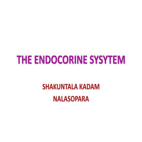 ENDOCRINE SYSTEM