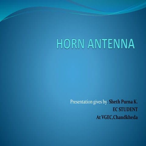Horn antenna
