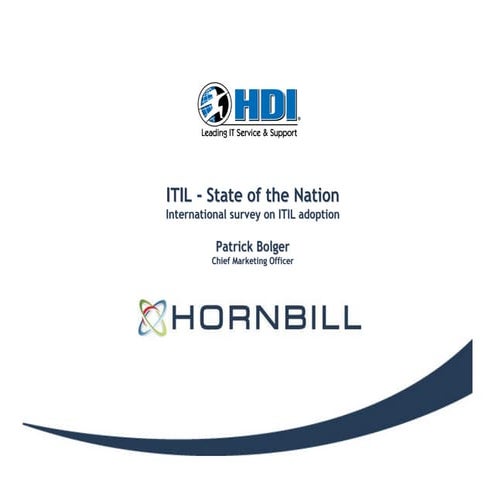 ITIL: State of the Nation