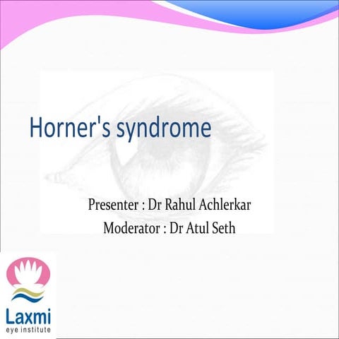 Horners syndrome
