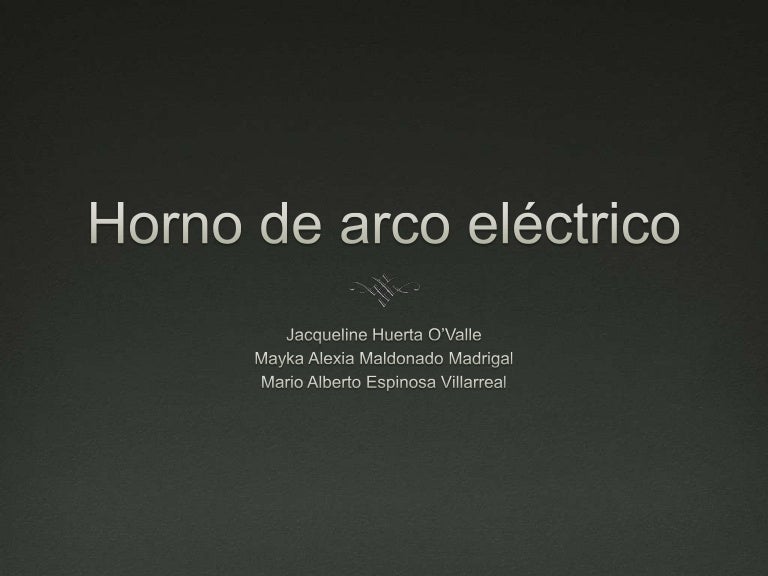 Horno de arco electrico