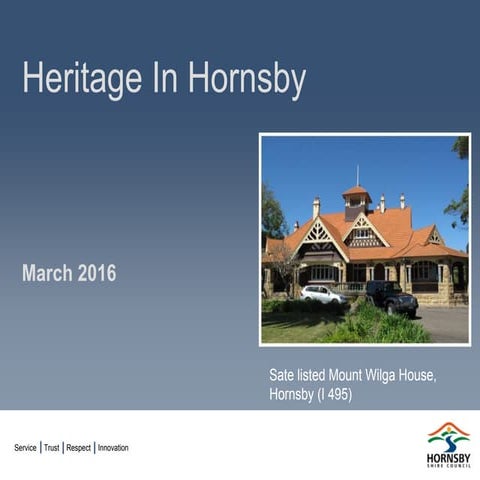 Heritage in Hornsby by Laura Fraser