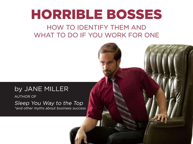 Horrible Bosses: How to Identify Th...