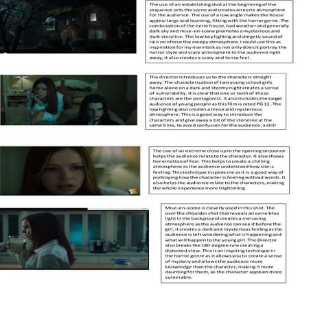 Analysis of 9 Screenshots From The Horror Genre