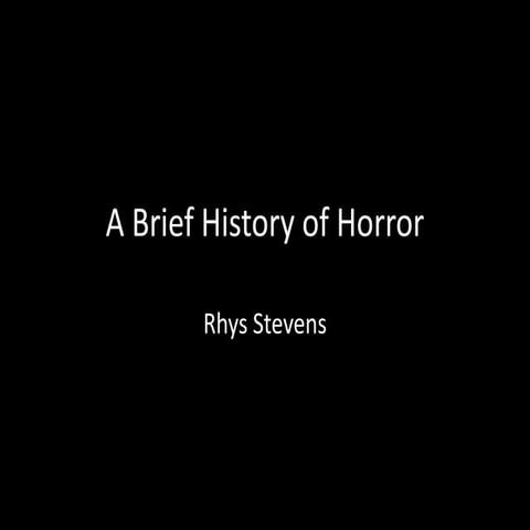 Horror history