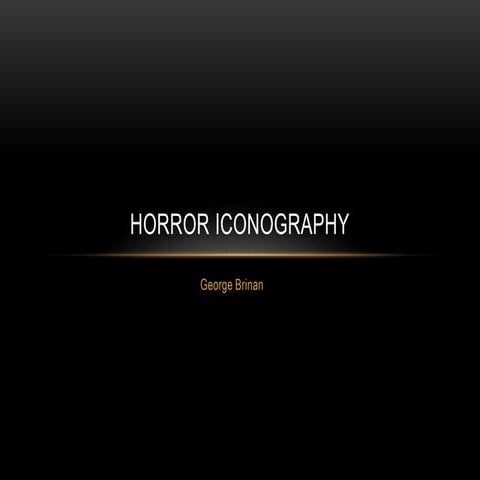 Horror Genre Iconography