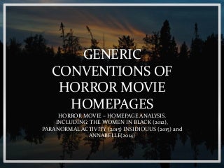 Horror Movie Homepage Analysis