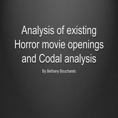Opening sequence analysis for to kill a mockingbird | PPTX