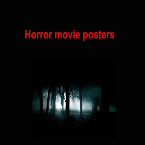 Horror movie posters