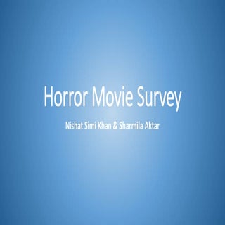 Horror movie survey