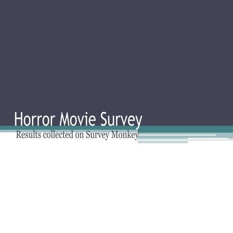 Horror movie survey