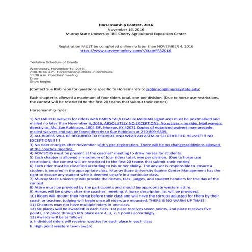 Horsemanship contest-2016