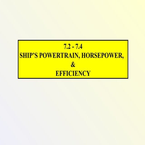 Horsepower & Hull Resistance of the ship uded for pilots acd PNA.ppt