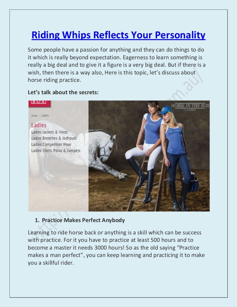 Horse riding whips reflects your personality