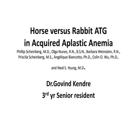 Horse versus rabbit atg