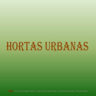 Hortas urbanasx