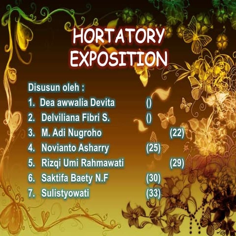 Hortatory exposition