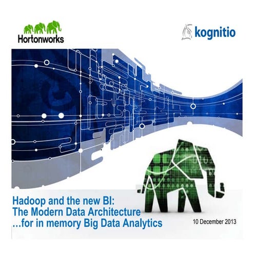 Modern Data Architecture: In-Memory with Hadoop - the new BI