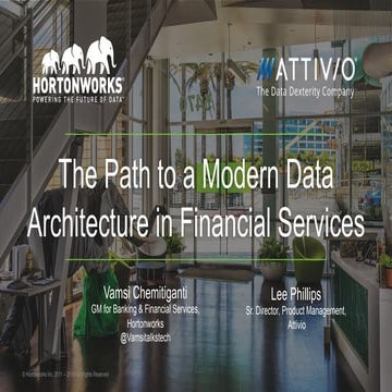 The path to a Modern Data Architecture in Financial Services | PDF ...