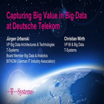 Demystify Big Data Breakfast Briefing - Juergen Urbanski, T-Systems