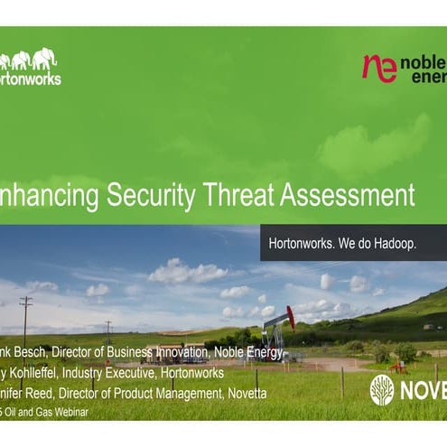 Hortonworks, Novetta and Noble Energy Webinar 