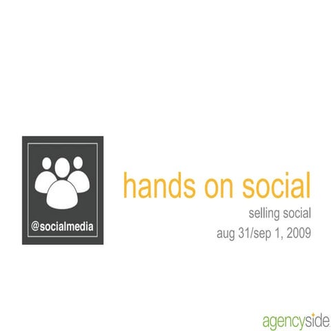 Hands-on Social Media 1: Fundamentals